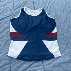 Reebok Classic Racerback Cropped Tank Size Medium